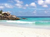 La plage privée de l'île GRANDE SOEUR aux SEYCHELLES