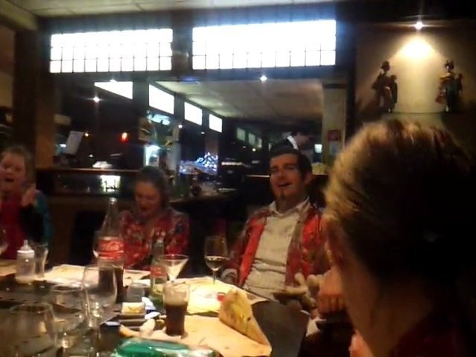 Osaka resto japonais lancés d oeuf anniversaire 2012