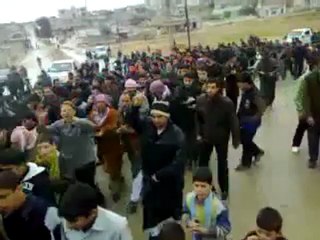 فري برس   حماه   الطامنة   مظاهرة صباحية للابطال 16 1 2012