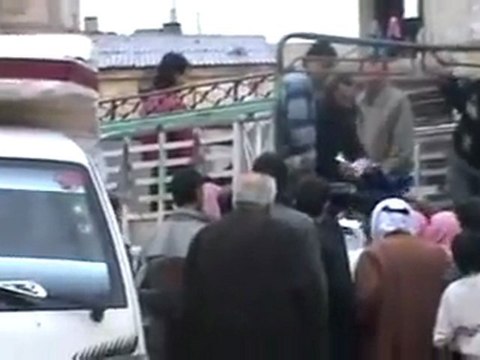 فري برس تشييع الشهيدة تركية عبدو الطالب ديربعلبة 17 1 2012