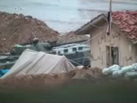 فري برس حمص قصف حي البياضة من قبل عصابات الاسد 17 1 2012