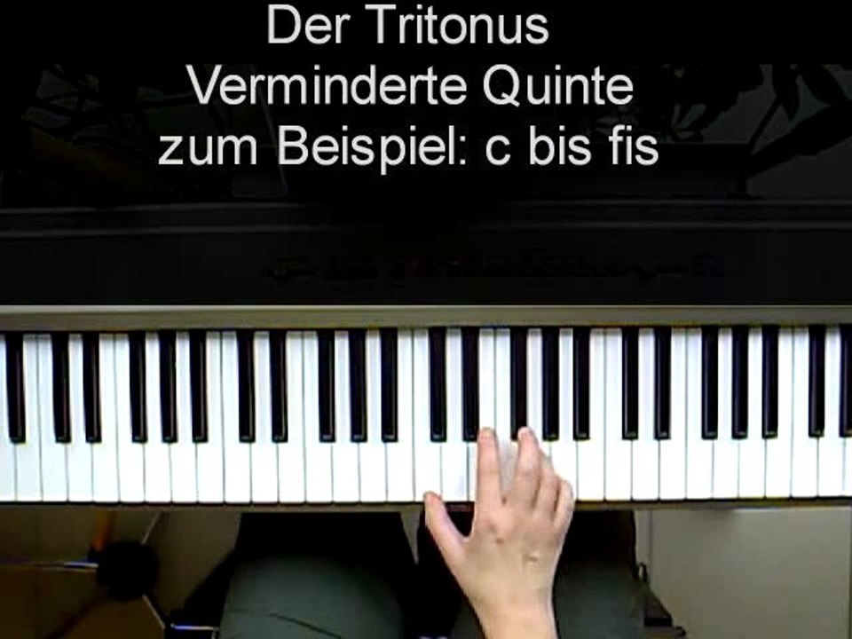 Klavier lernen: Videoauszug zu Band I, Intervalle