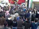 فري برس   حمص الحولة المحتلة   مظاهرة تطالب باعدام بشار 18 1 2012