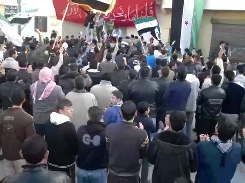 فري برس حمص الحولة المحتلة مظاهرة تطالب باعدام بشار 18 1 2012