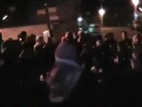 فري برس ريف دمشق بلدة رنكوس القلمون ريف دمشق مظاهرة مسائية 18 1 2012 ج2