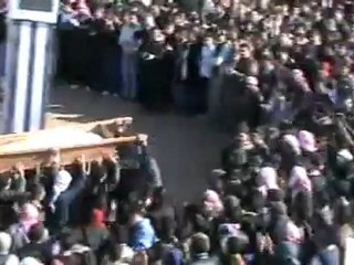 فري برس   حمص   الزعفرانة   تشييع الشهيد عبد الهادي العكاري 20 1 2012