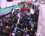 فري برس   مظاهره بمدينة القصير بحمص 19 01 2012