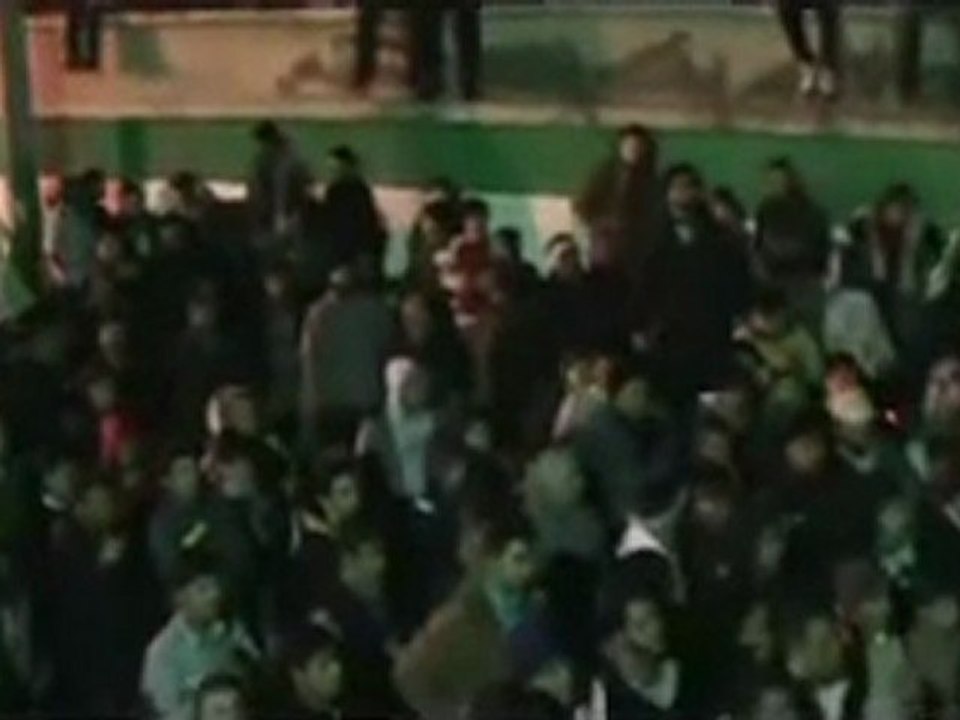 فري برس   حمص اعتصام حي البياضة مع اخ حلبي 19 1 2012