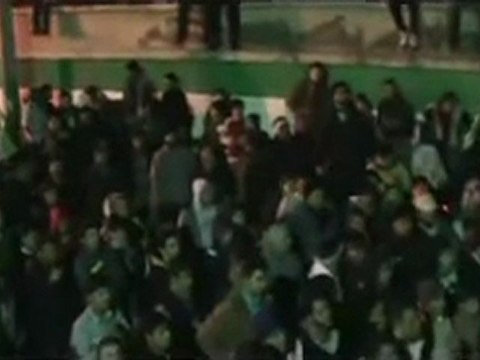 فري برس حمص اعتصام حي البياضة مع اخ حلبي 19 1 2012