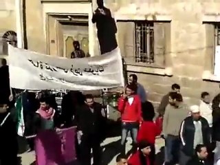 فري برس   حماه الشيخ عنبر ولا فتة للنظام المجرم من الثوار 20 1 2012