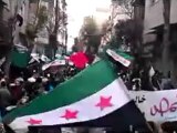 فري برس   حمص باب السباع مظاهرة يرددون أنشودة يا بشار لا تتحدانا 20 1 2012