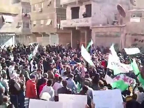فري برس ريف دمشق حرستا جمعة معتقلي الثورة 20 1 2012