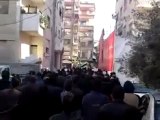 فري برس   ريف دمشق دوما مظاهرة متجهة نحو المسجد الكبير 20 1 2012