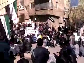 فري برس   كفربطنا   مظاهرة حاشدة بجمعة معتقلي الثورة 20 1 2012