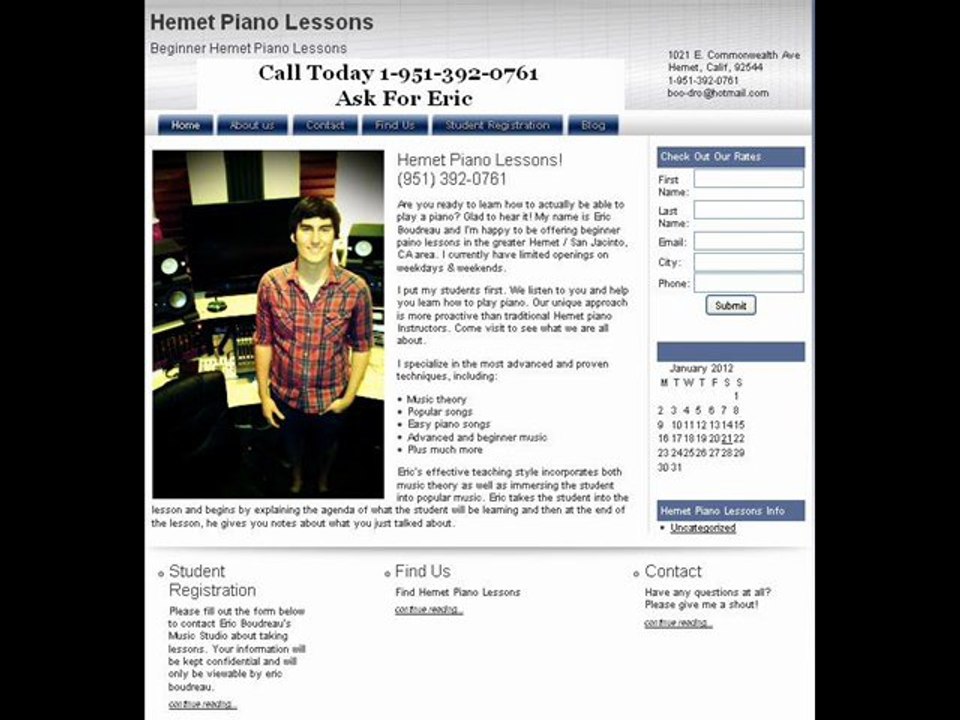 hemet piano lessons 951-392-0761