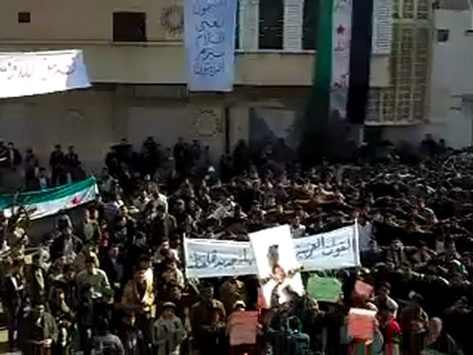 فري برس   حمص تلبيسة جمعة معتقلي الثورة مظاهرة حاشدة رائعة الشعب بدو حظر جوي 20 1 2012