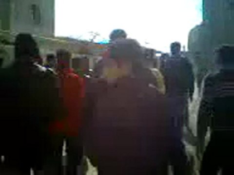 فري برس ريف دمشق داريا مظاهرة تنادي بإسقاط النظام 21 1 2012 ج3