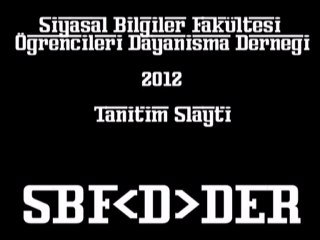 SBF-D-Der 2012 Tanıtım Slaytı