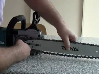 How to assemble the Makita chainsaw UC3530A