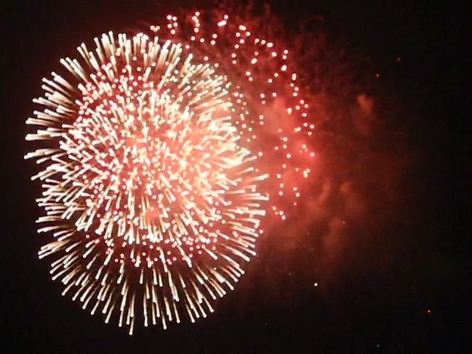 Hanoî.Feu d'artifice du nouvel an (fête du têt)