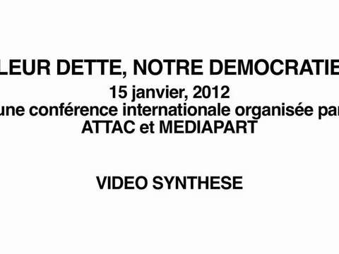 Leur dette, notre démocratie: synthèse