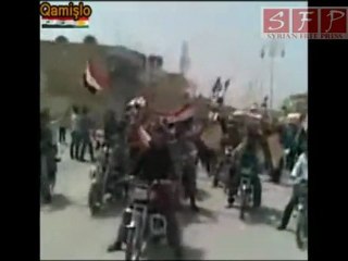 مظاهرة راس العين سوريا 15-4-2011