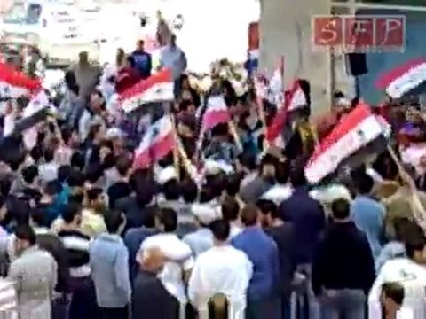 مظاهرة جبلة يوم الجلاء 17-4-2011