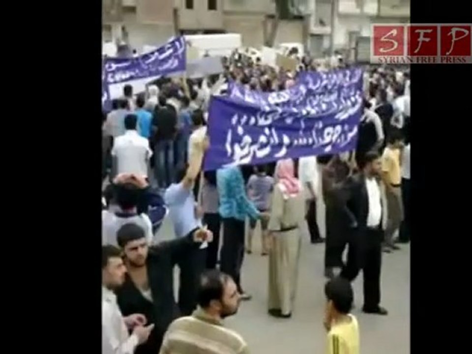 حمص - دير بعلبة تظاهرات جمعة الغضب  29-4-2011