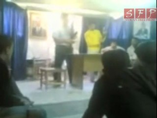 تدريب السلاح لطلاب الثانوية بادلب لقمع المتظاهرين