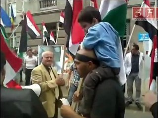 مظاهرة الجالية السورية في رومانيا 13-5-2011