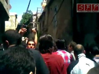 دمشق  مظاهرة مسجد الدهبية 20-5-2011