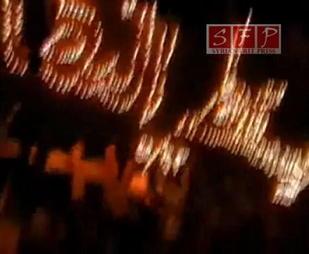 حمص تلبيسة اسقاط النظام بالشموع الأحد 22-5-2011