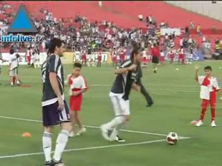 Kicking a ball for peace