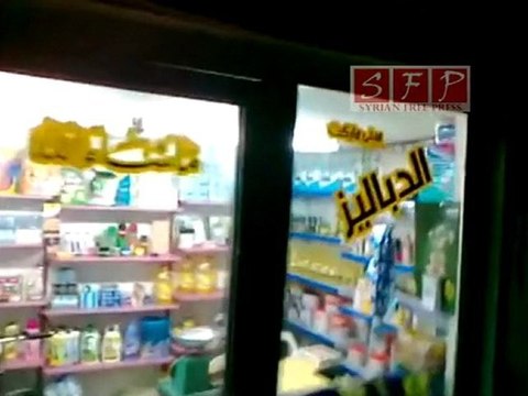 اللاذقية الصليبة مظاهرة نصرة لحماه ليلة 3-6-2011