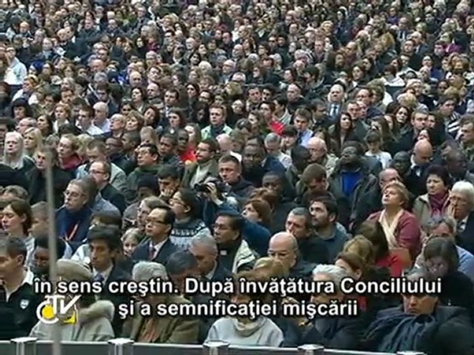 Benedict al XVI-lea: Dumnezeu ne salvează din diviziuni