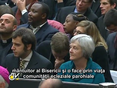 Benedict al XVI-lea: Cristos şi Biserica sunt în liturgie