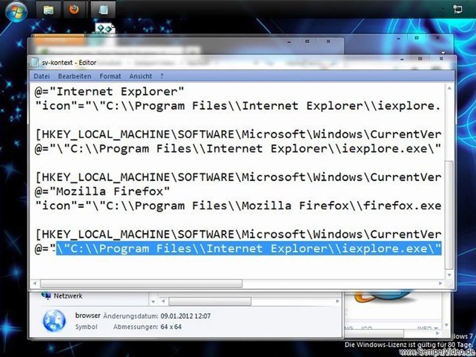Windows 7: Startmenü im Kontextmenü
