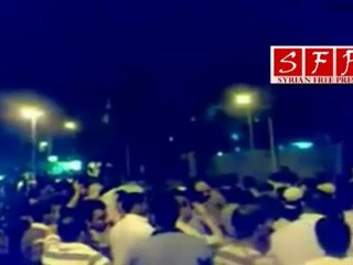 مظاهرات دير الزور الملعب البلدي اعتصام مسائي 15-6-2011