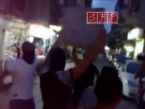 اللاذقية - الصليبة مظاهرة عند جامع الصليبة 19-6-2011
