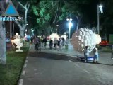 Balls of Color Light Up A Tel Aviv Street