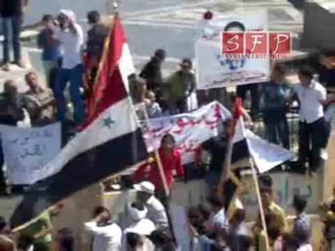 درعا تجمع القرى الشرقية في درعا في جمعة سقوط الشرعية 24 6 2011