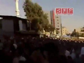 دمشق تشيع شهداء برزة 26-6-2011