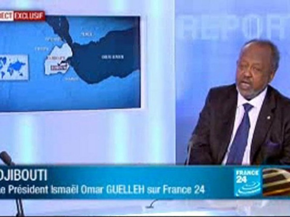 Paris:Le Président Djiboutien Ismaël Omar Guelleh,sur FRANCE 24