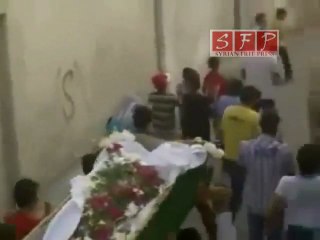 دمشق برزة البلد تشييع الشهيد رياض الشايب 27 6 2011