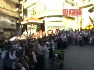 مضايا تشييع الشهيد معاوية أحمد ناصيف 29-6-2011