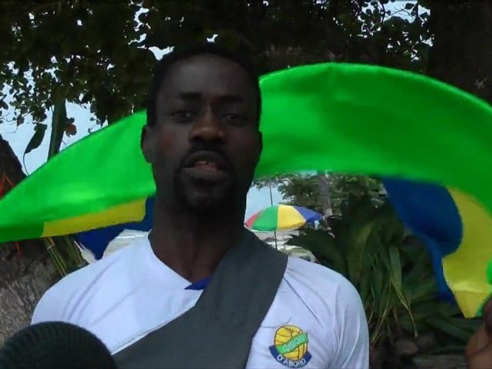 Supporter Gabonais pour la CAN 2012