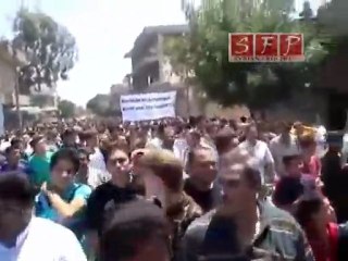 كفرنبل انطلاق مظاهرات حاشدة جمعة ارحل 1-7-2011