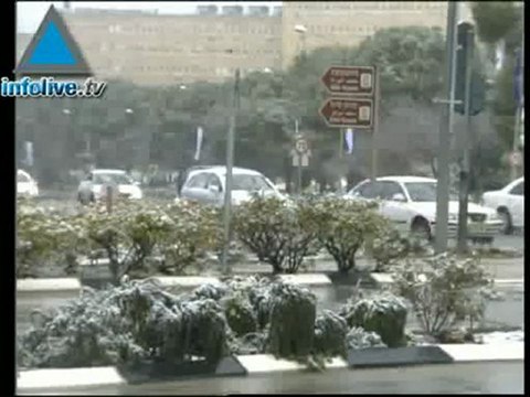 Snow Storm Pounds Jerusalem, North, Sputtering 20 Inches Of