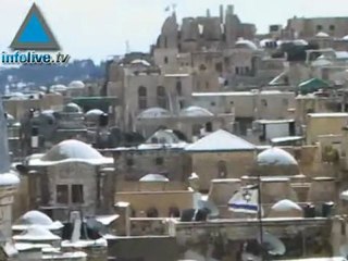 Snow Transforms Old City Of Jerusalem Into White Wonderland