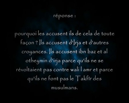 ils accusent les grands savants de mourjis - cheikh al Fawzan